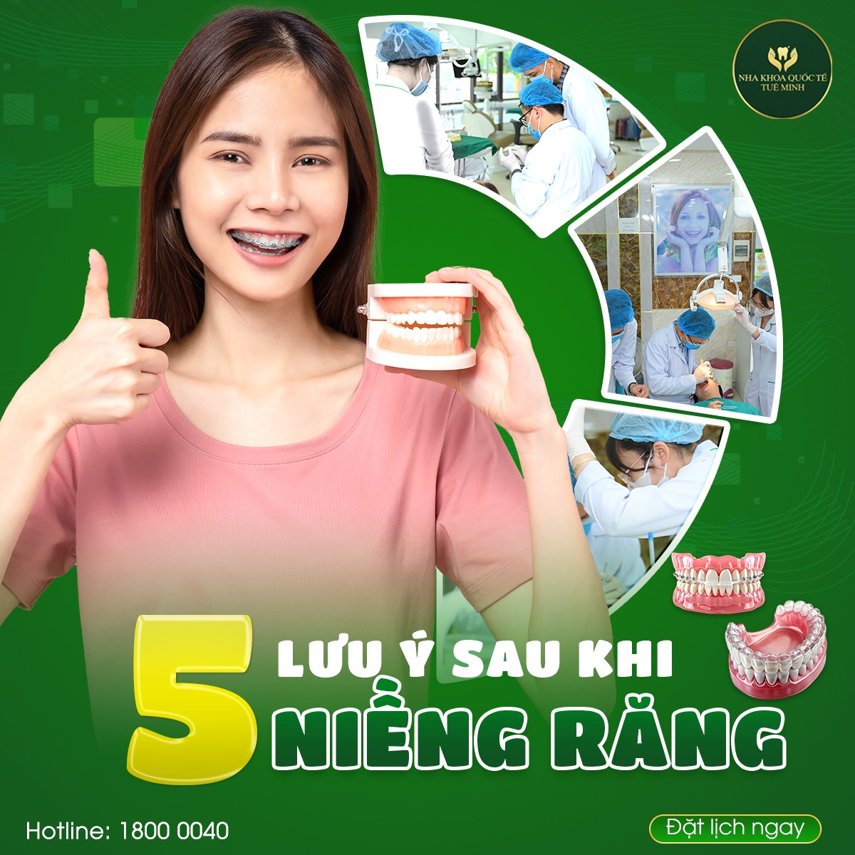 Bảo Vệ Sức Khỏe Răng Miệng Khi Đeo Niềng Răng: 5 Điều Cần Lưu Ý Từ Nha Khoa Quốc Tế Tuệ Minh