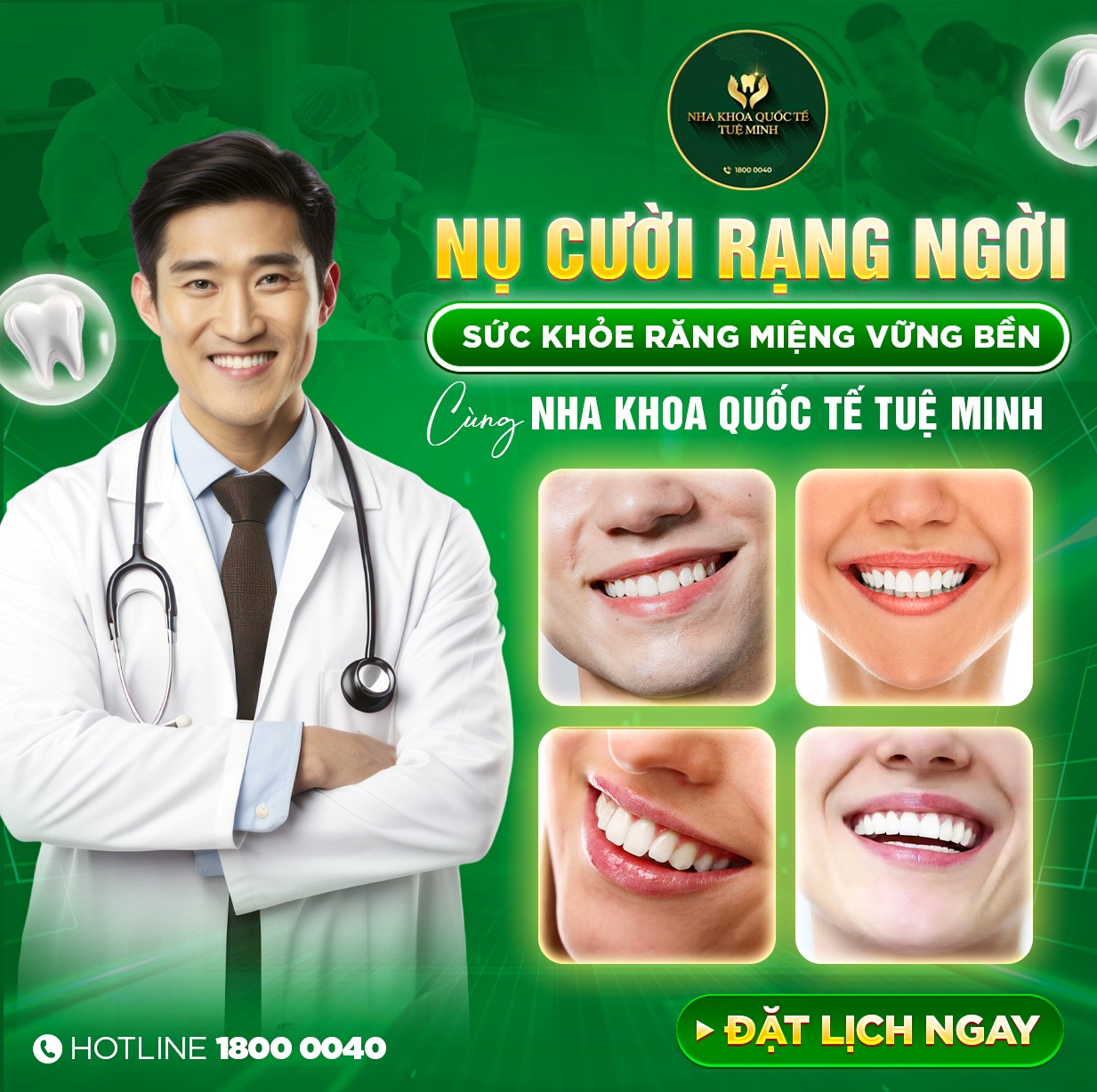 Nụ Cười Rạng Ngời – Sức Khỏe Răng Miệng Vững Bền Cùng Nha Khoa Quốc Tế Tuệ Minh!