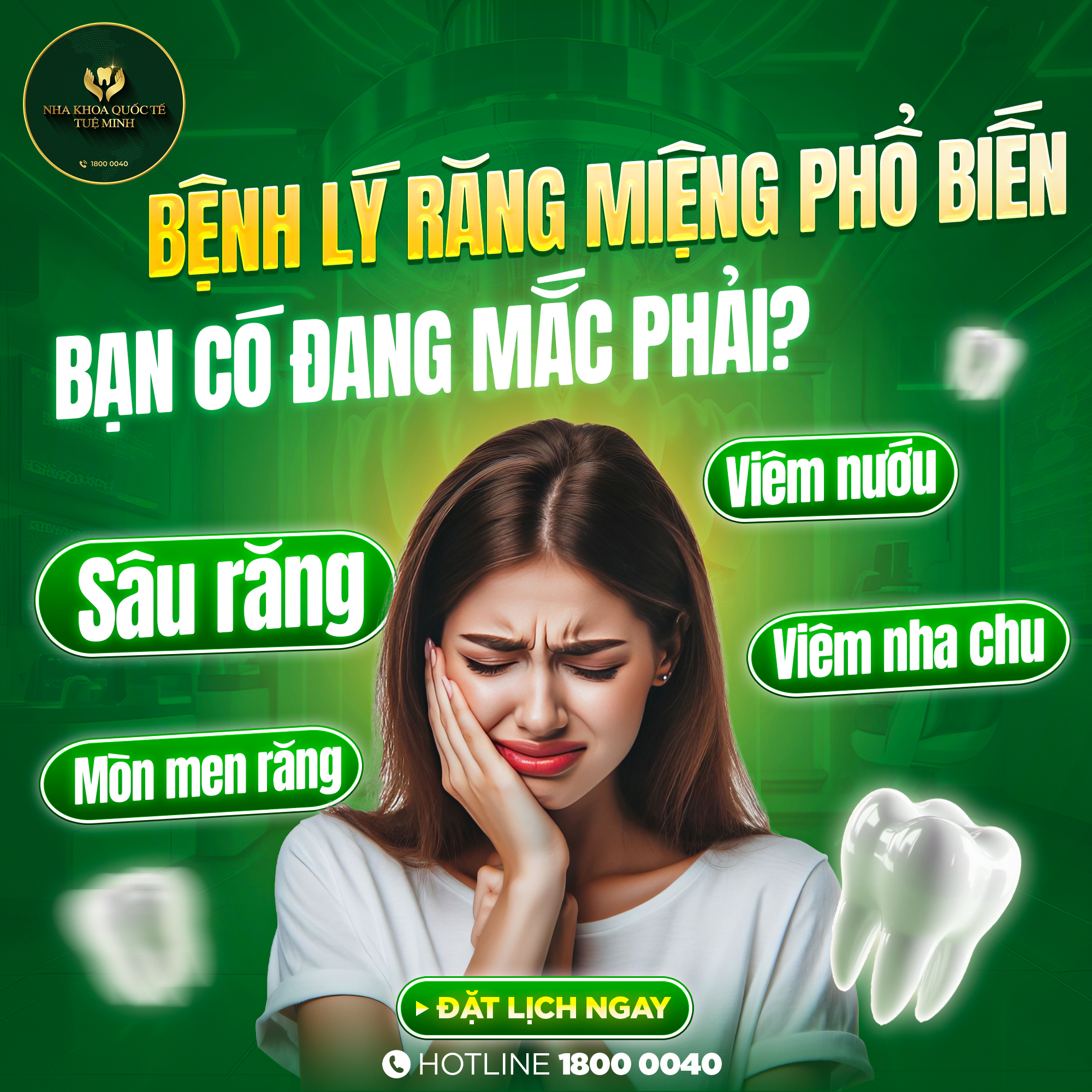 BỆNH LÝ RĂNG MIỆNG PHỔ BIẾN – BẠN CÓ ĐANG MẮC PHẢI?