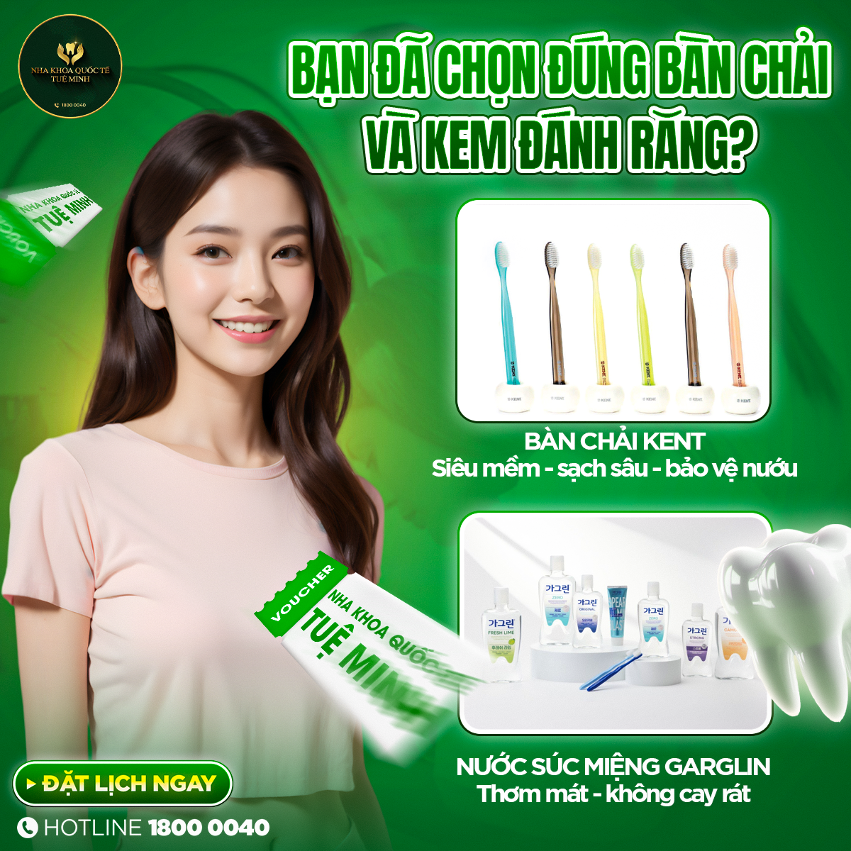 BẠN ĐÃ CHỌN ĐÚNG BÀN CHẢI VÀ KEM ĐÁNH RĂNG CHƯA?