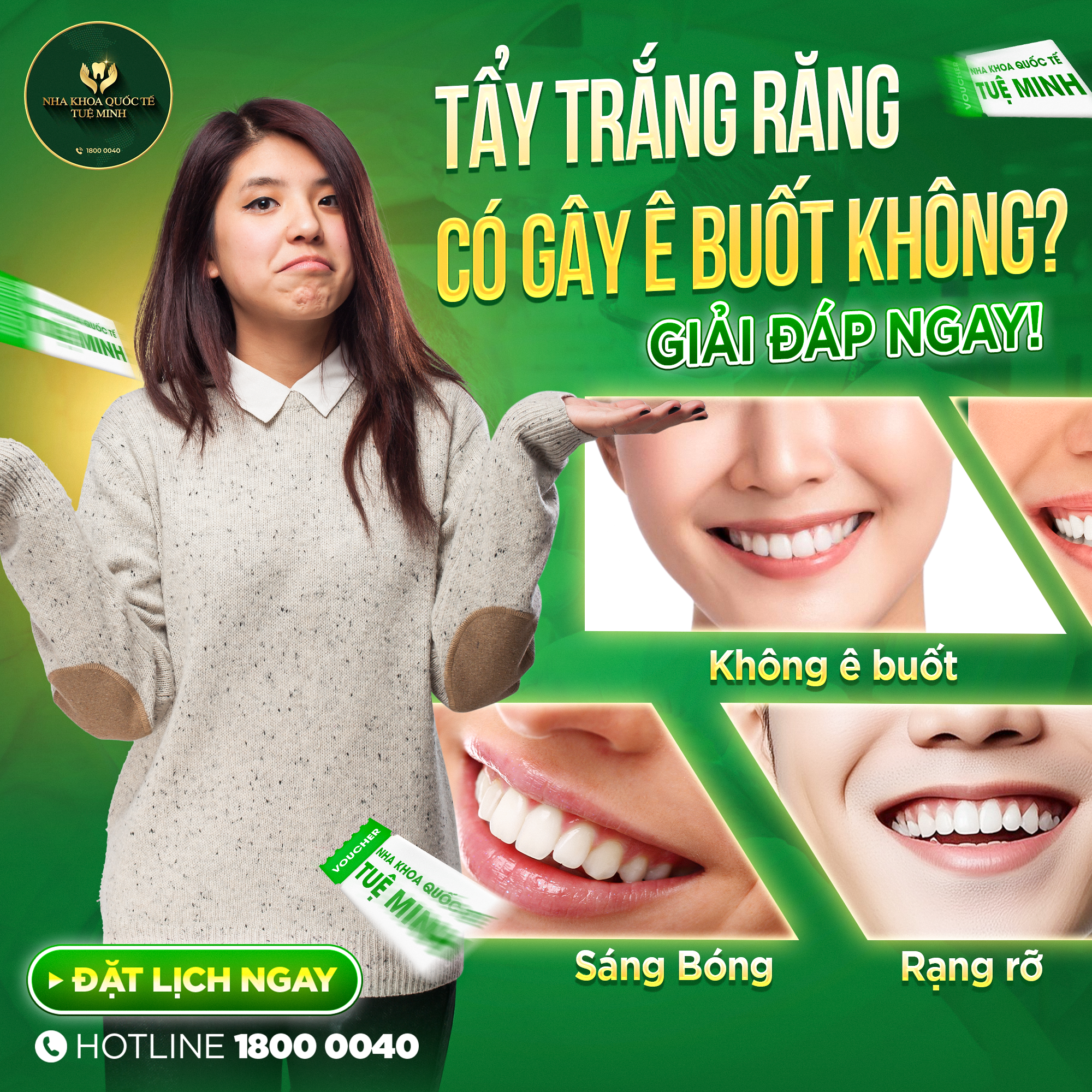 Tẩy Trắng Răng Có Gây Ê Buốt Không? Giải Đáp Ngay!