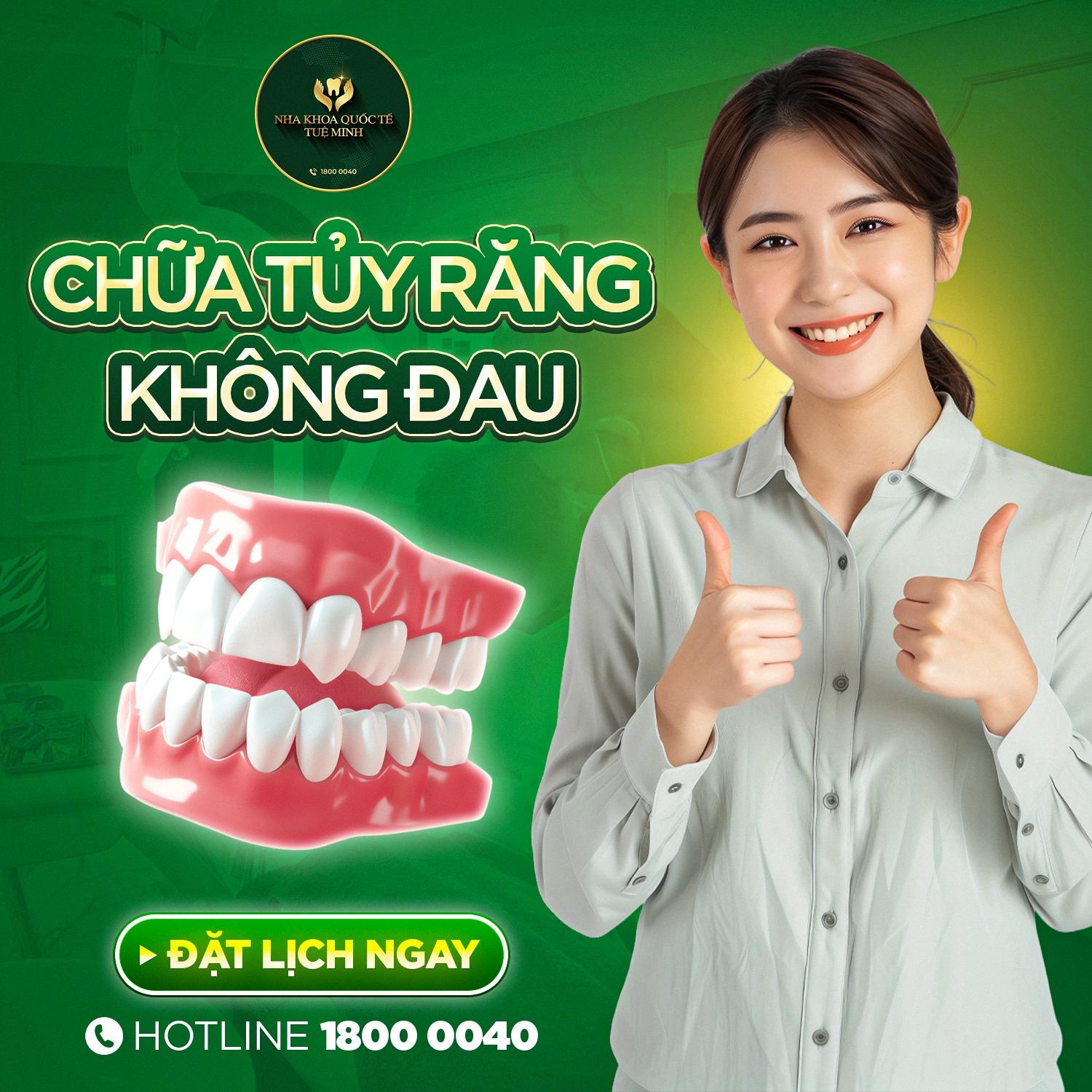 Chữa Tủy Răng Không Đau – Giải Pháp Hiệu Quả Tại Nha Khoa Quốc Tế Tuệ Minh