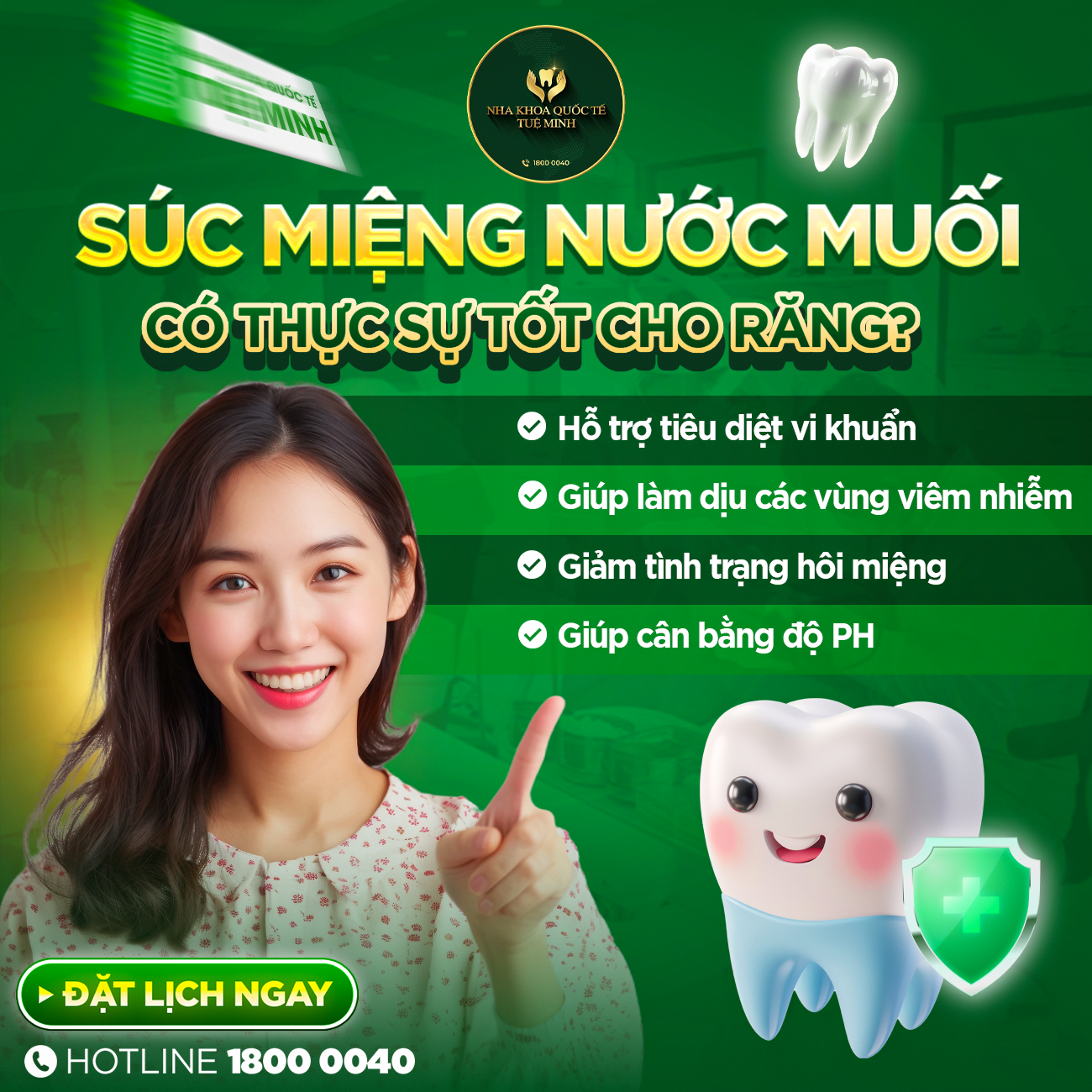 Súc Miệng Nước Muối Có Thực Sự Tốt Cho Răng?