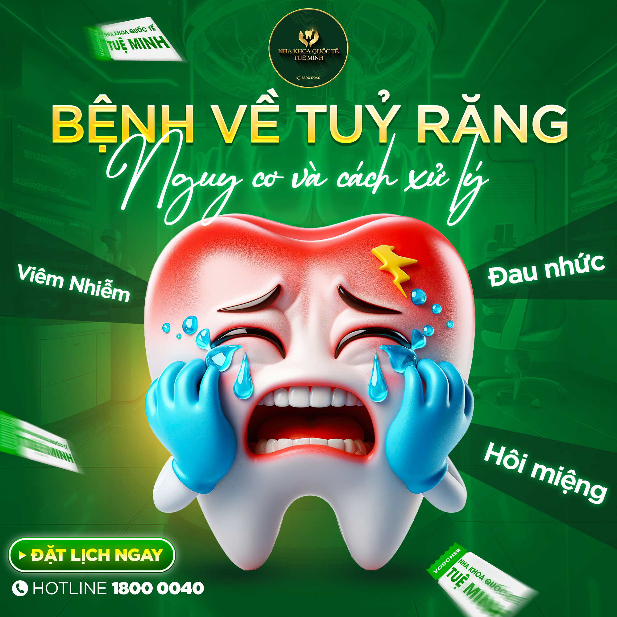 BỆNH VỀ TỦY RĂNG – NGUY CƠ VÀ CÁCH XỬ LÝ