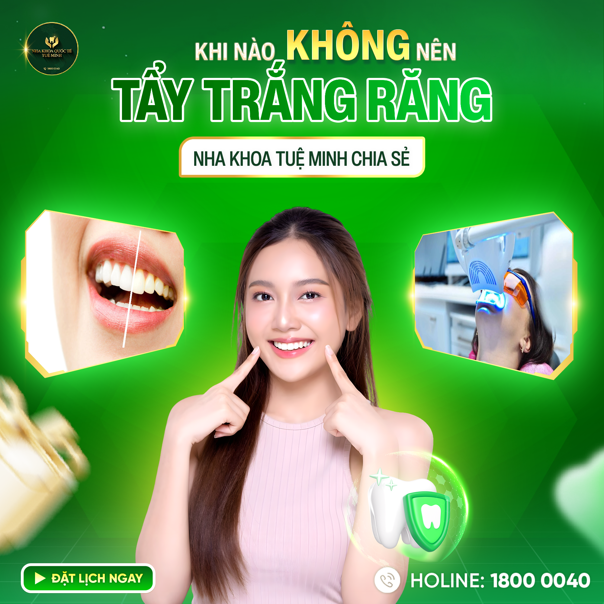 Khi nào KHÔNG nên tẩy trắng răng? – Nha Khoa Tuệ Minh chia sẻ!