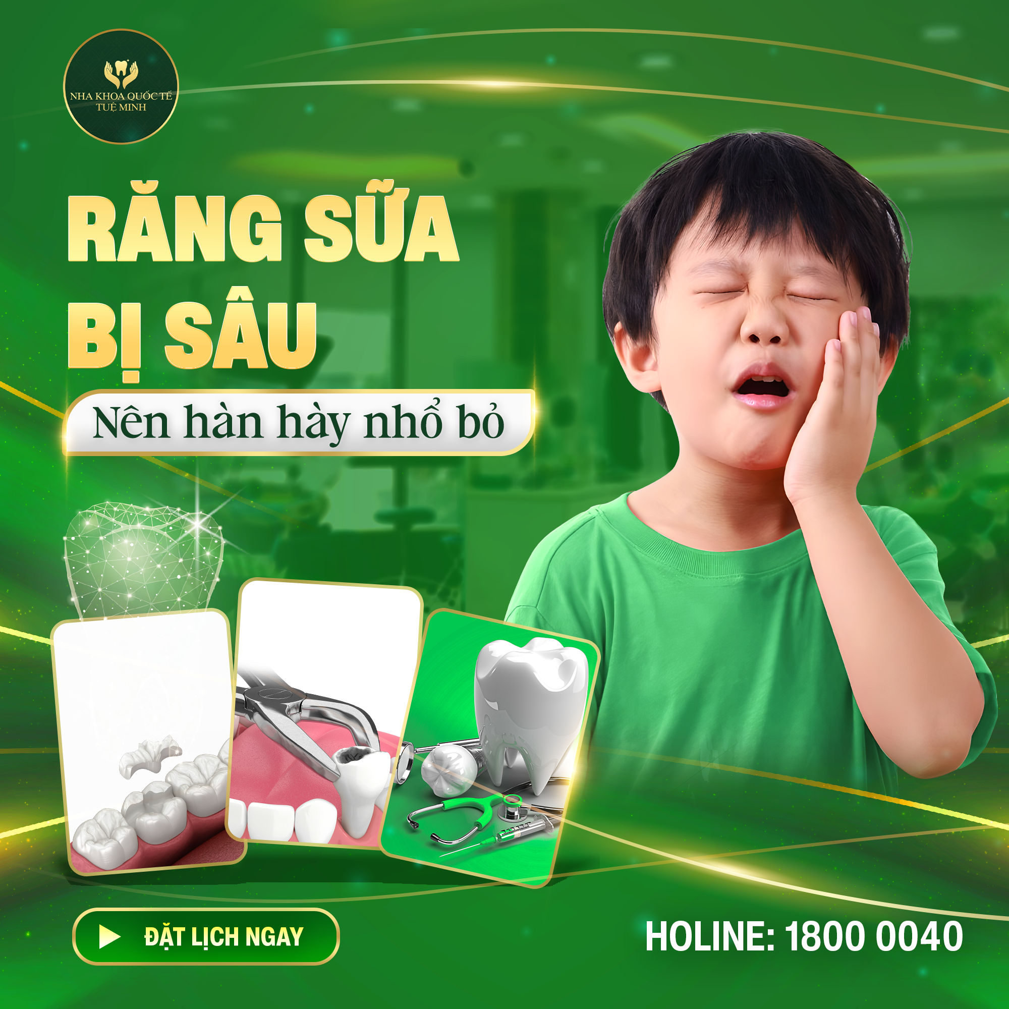 RĂNG SỮA BỊ SÂU, NÊN HÀN HAY NHỔ BỎ? 
