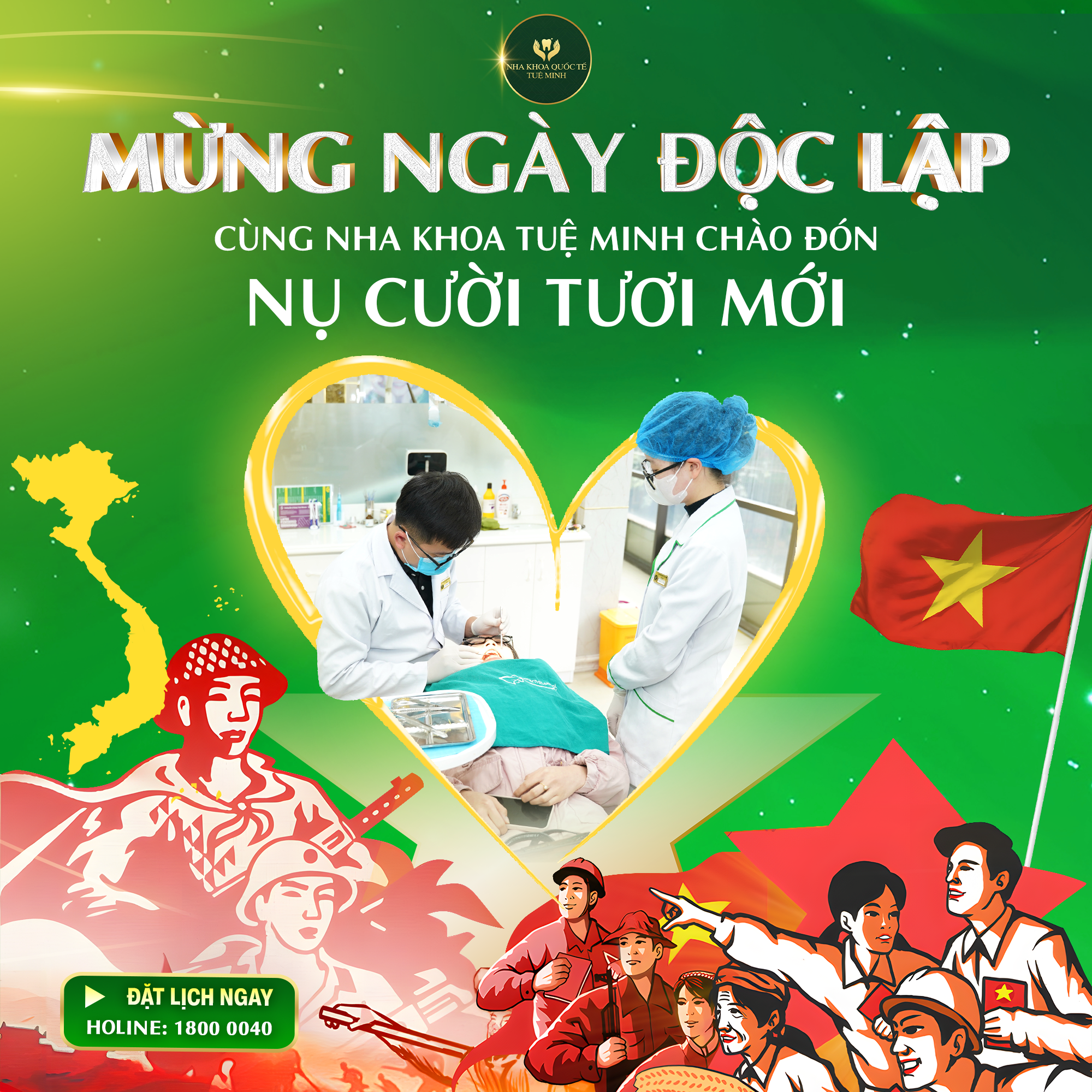 MỪNG NGÀY ĐỘC LẬP – CÙNG NHA KHOA TUỆ MINH