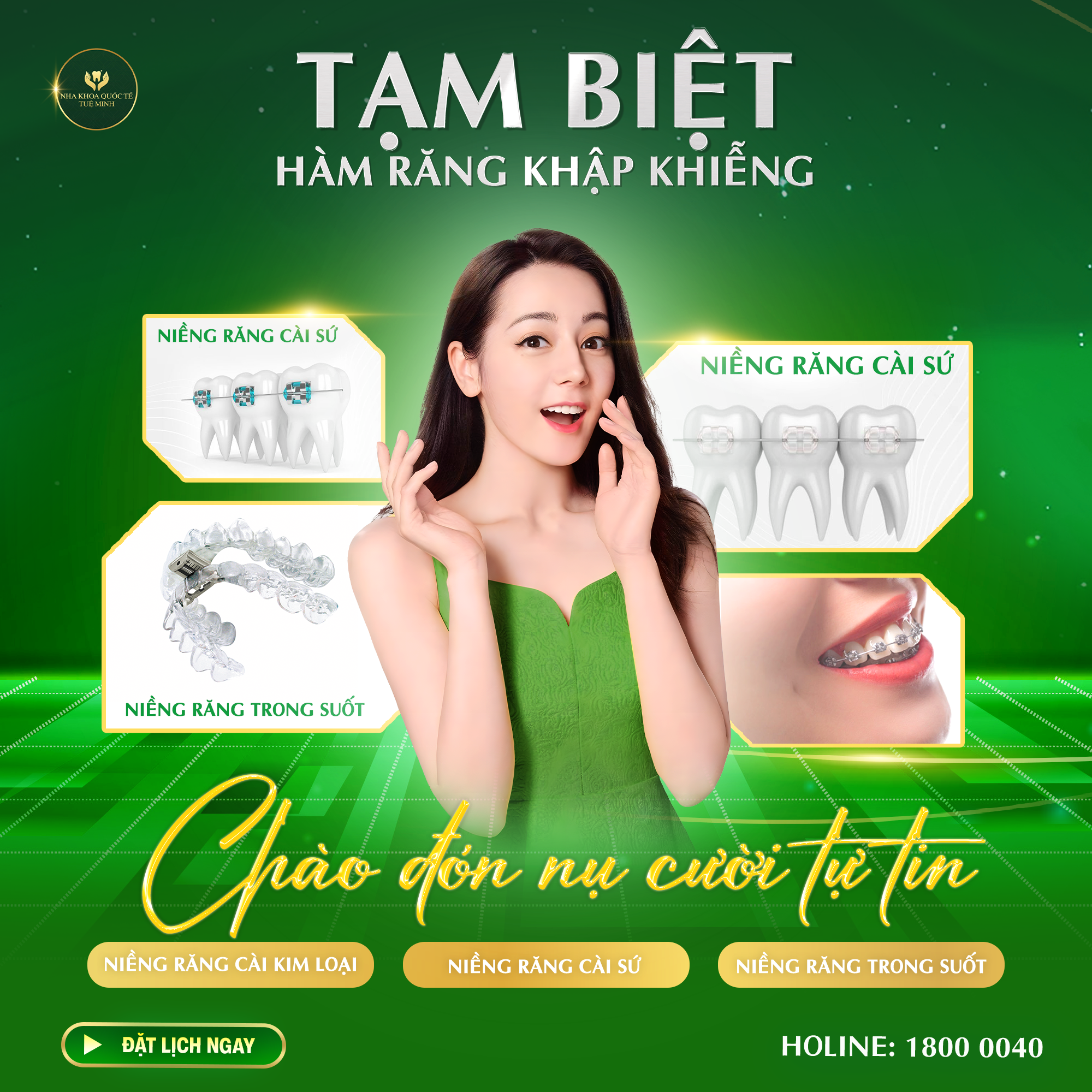 TẠM BIỆT HÀM RĂNG KHẬP KHIỄNG