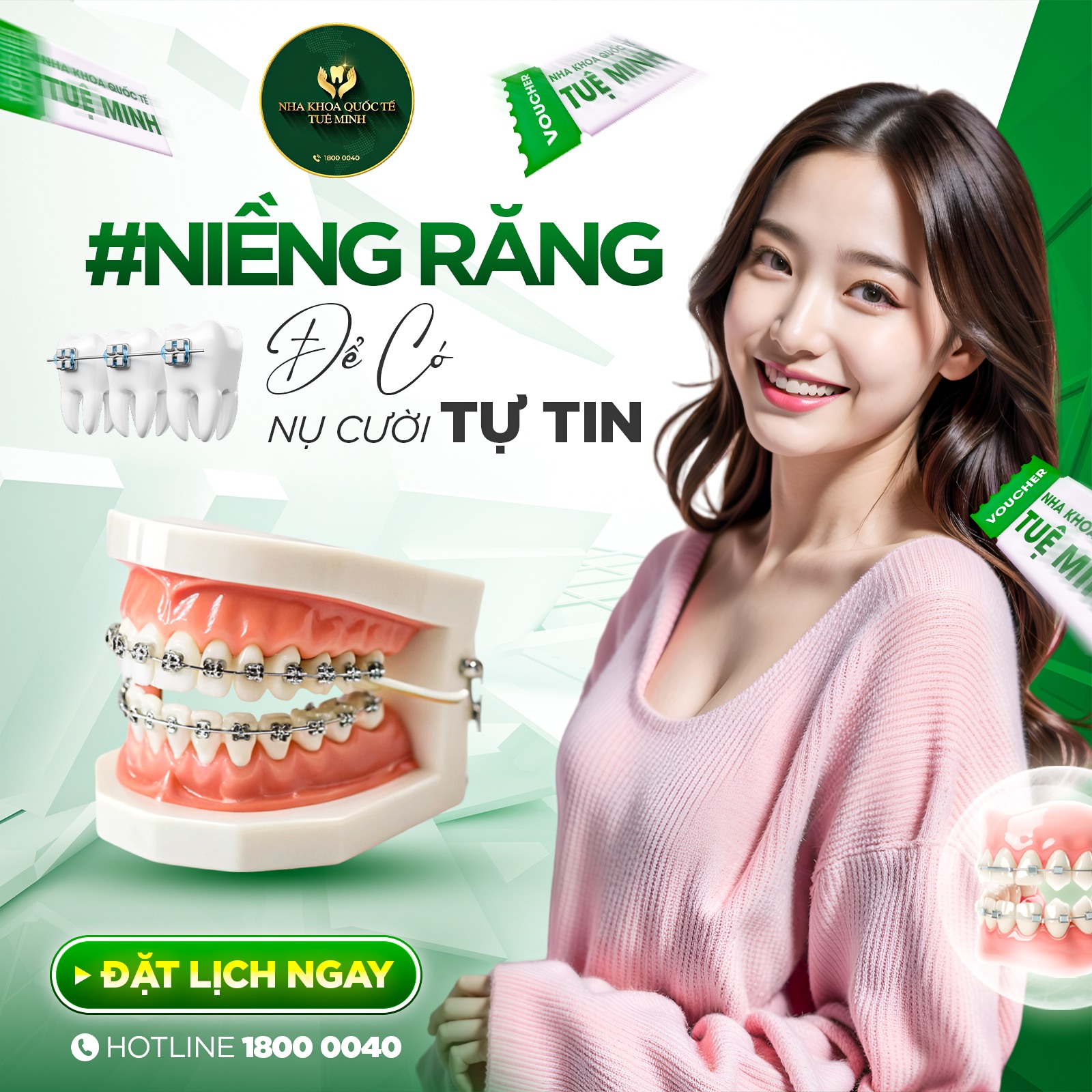 NIỀNG RĂNG TRẢ GÓP – GIẢI PHÁP LINH HOẠT CHO NỤ CƯỜI HOÀN HẢO TẠI NHA KHOA QUỐC TẾ TUỆ MINH