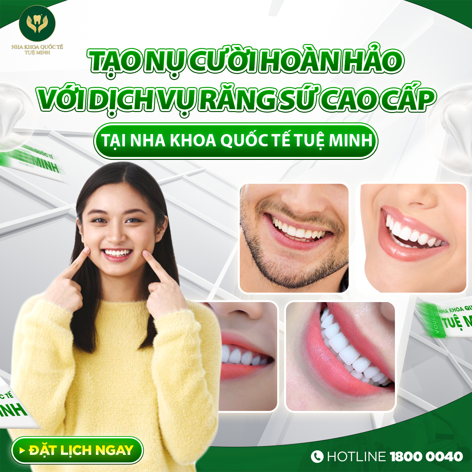 TẠO NỤ CƯỜI HOÀN HẢO VỚI DỊCH VỤ RĂNG SỨ CAO CẤP
