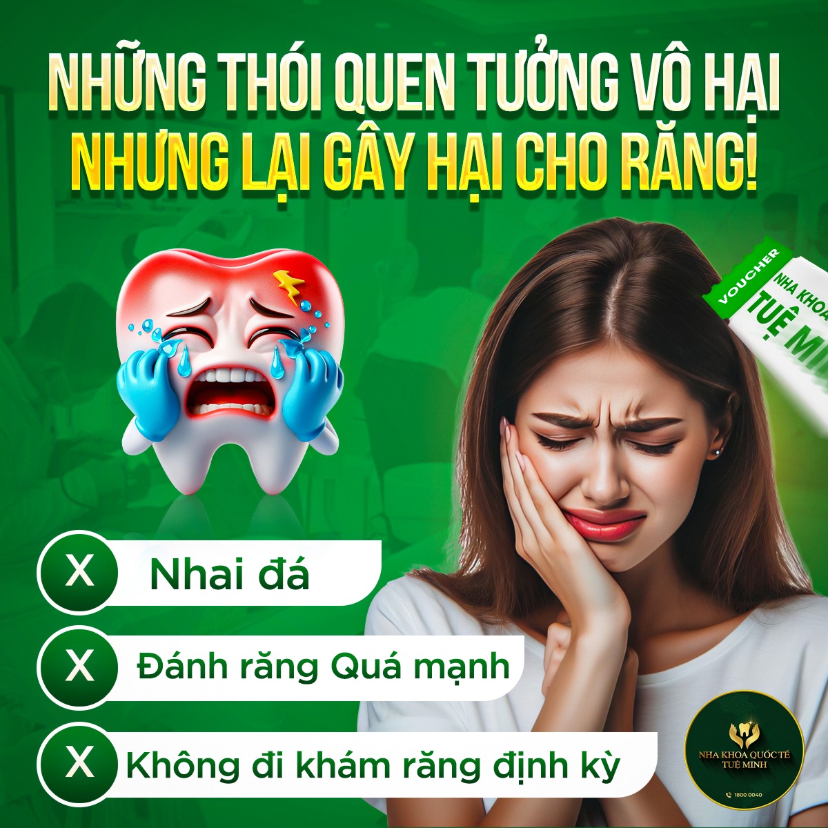 CHECK NGAY NHỮNG DẤU HIỆU CHO THẤY RĂNG SÂU ĐẾN TỦY