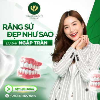TỰ TIN MỈM CƯỜI MỖI NGÀY VỚI RĂNG SỨ VENUS CÙNG ƯU ĐÃI SIÊU HẤP DẪN
